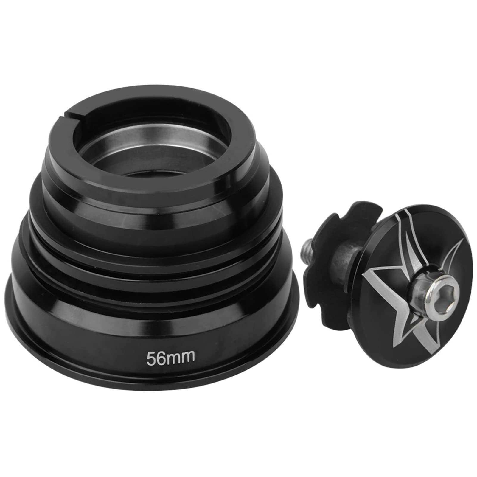 Jeu De Direction Vélo En Alliage D'Aluminium - Taille 44mm (haut) / 56mm (bas) - Pour Fourche Standard