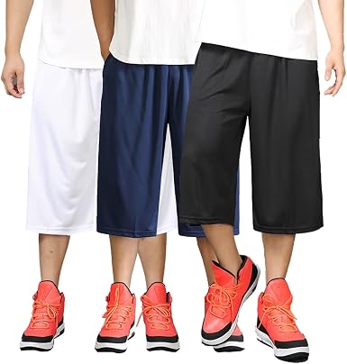 Amazon.com: Paquete de 3 pantalones cortos de baloncesto para hombre,  ajuste seco, atletismo, correr, gimnasio, entrenamiento, talla grande y  alto, talla 4XL : Ropa, Zapatos y Joyería