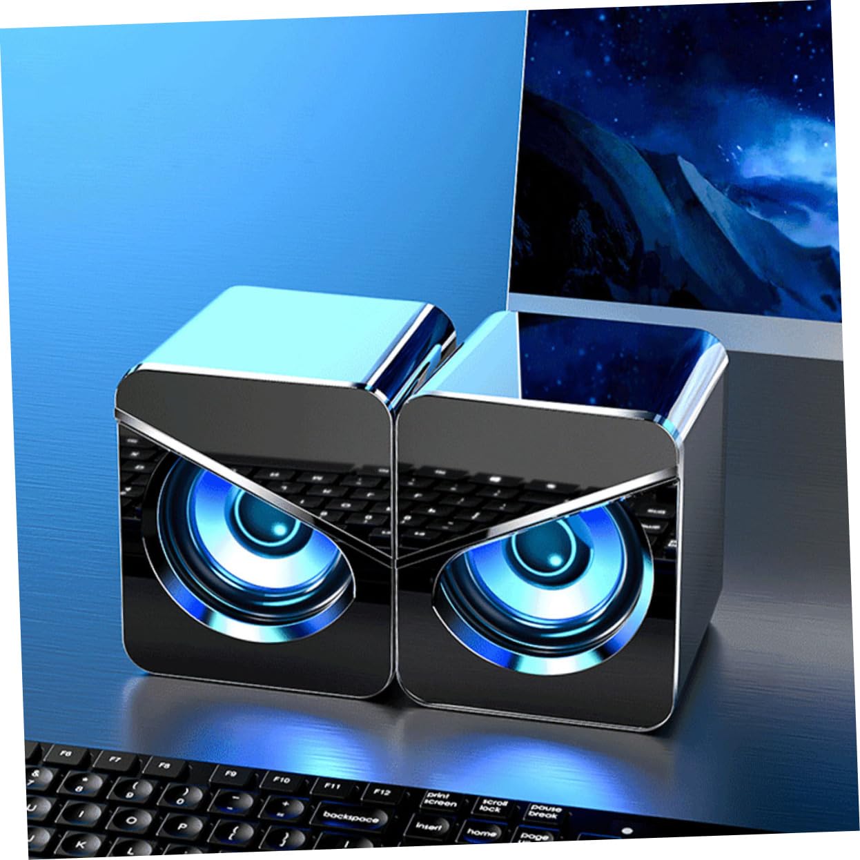 Altoparlante per Computer Desktop Altoparlanti Esterni A Completa Altoparlante da Tavolo Mini per Laptop Compatto Portatile