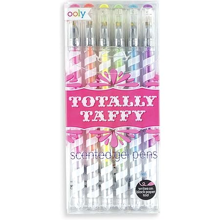 OOLY, Totally Taffy Pastel Gel Pens, Set of 6, Set of 12,For Note Taking, Scrapbooking, Journaling. Colorful Art Supplies Cute School Supplies for Kids or Teens, Multicolor Drawing Pens