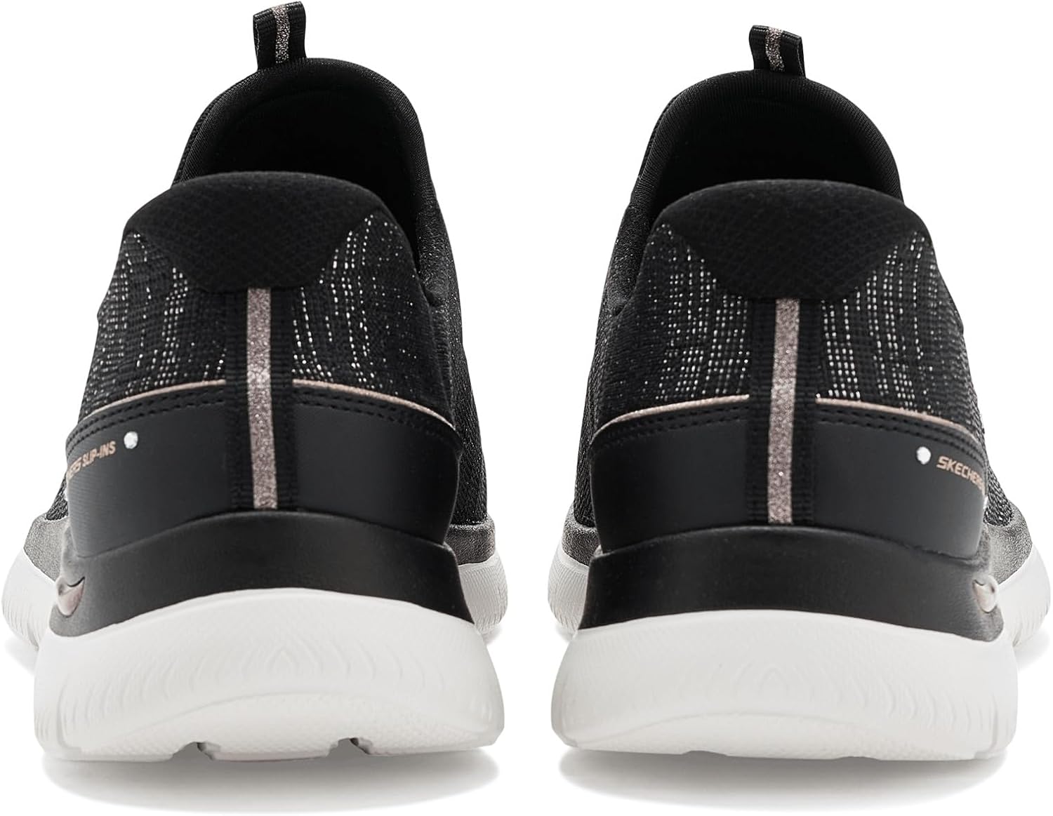 Skechers Women's Arch Fit Summits Lux Leopard Hands Free Slip-Ins Sneakers - Image 7