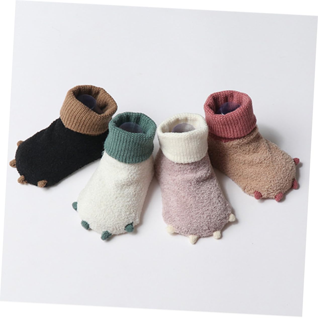 GALPADA Cute Newborn Socks Soft Warm Premature Socks Non-slip Grip for Toddlers