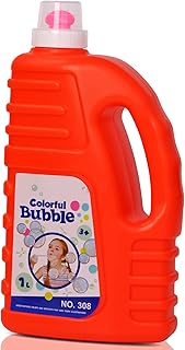 Bubble Solution Refill for Bubble Machine - 33.8 oz Concentrated Liquid for Bubble Toys Up to 2.6 Gallon Non-Toxic for Kids Bubble Pool Party/Birthday, Red Concentrated Liquid