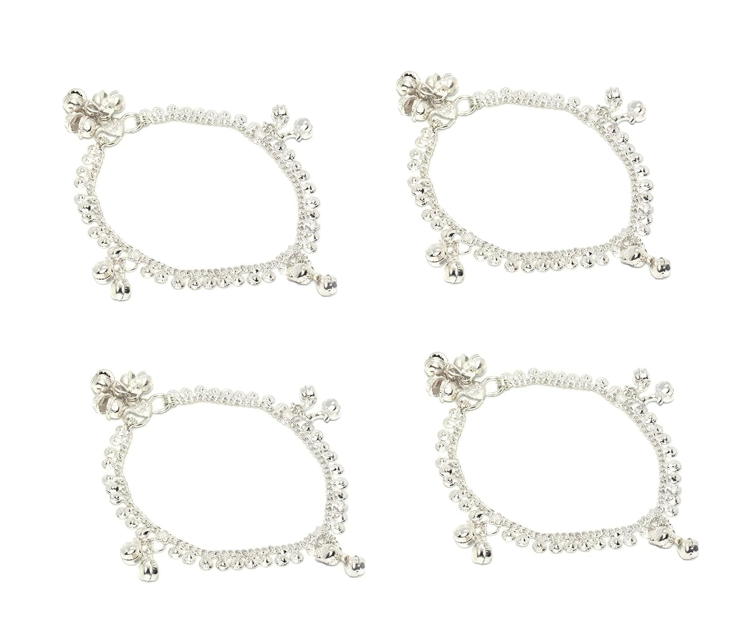 fashion accessories Anklet Baby Silver Plated Anklets Payal Ghungaroo for Kids Children Baby Girls (0-6) Months.2 Pairs (B08VJDL8R8) Amazon Price History, Amazon Price Tracker