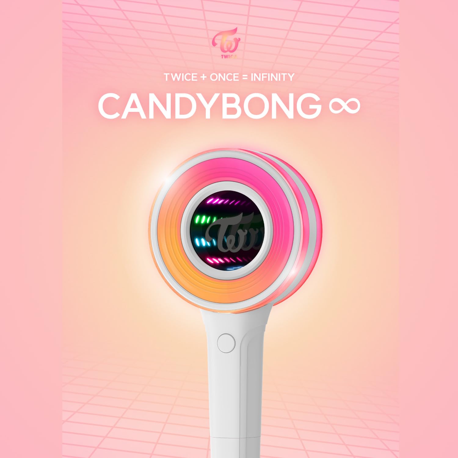 TWICE Official Light Stick Candybong Infinity Set with Strap & Pin Badges