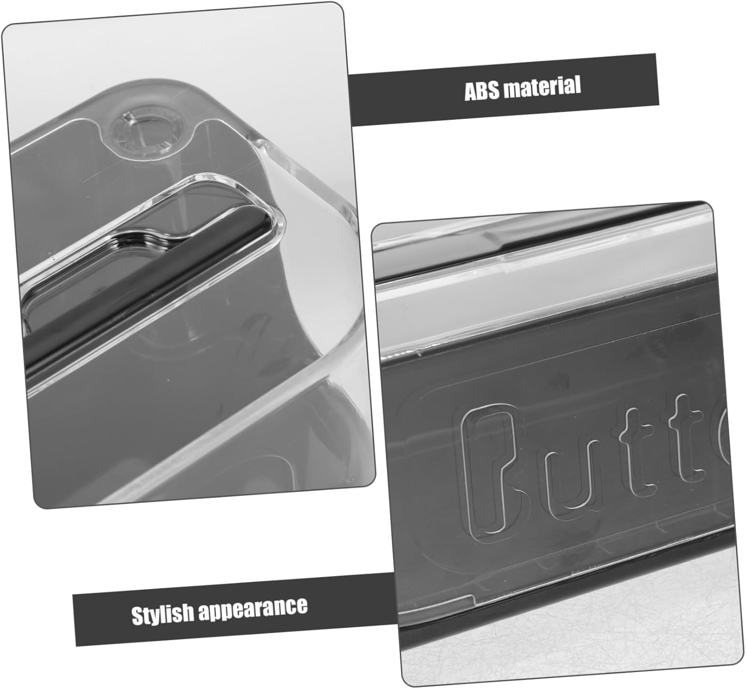 3pcs Butter Storage Container Lid Airtight Butter Dish Reusable Box Material Cheese Storage Case Food Box