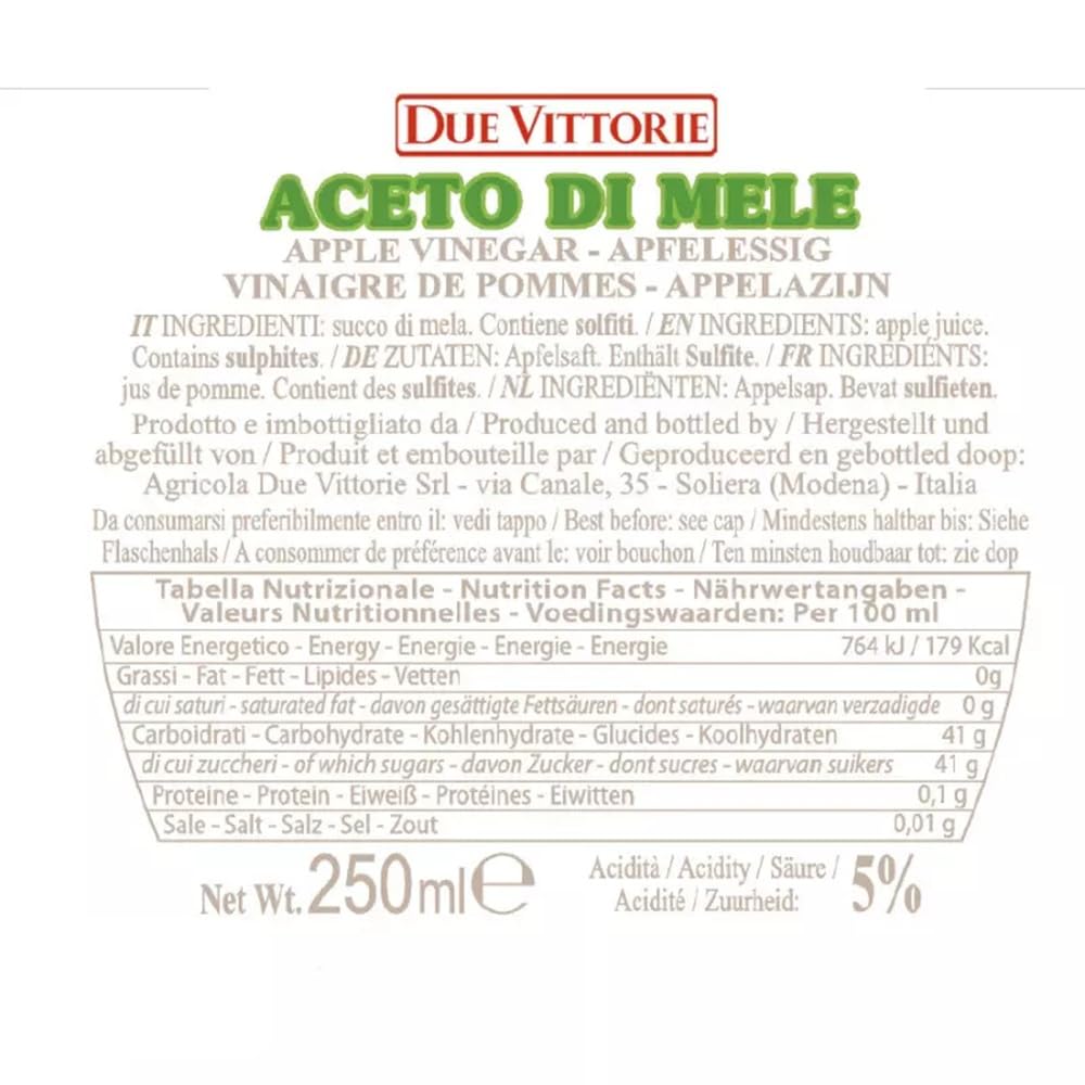 Tris Aceto Due Vittorie: Balsamico Oro, Bianco Dolceto e Mela invecchiato 250 ml x 3