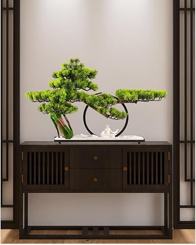 Miniatura 3 de Árbol bonsái artificial, planta verde, simulación, bonsái, pino de bienvenida, planta falsa, interior, jardín, hogar, oficina, decoración de
