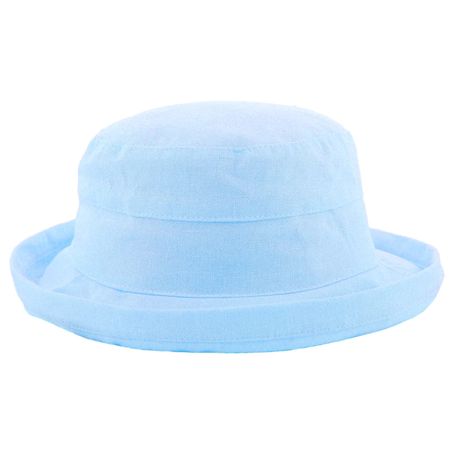 The Hat Company Ladies Linen & Cotton Sun Hat (Blue)