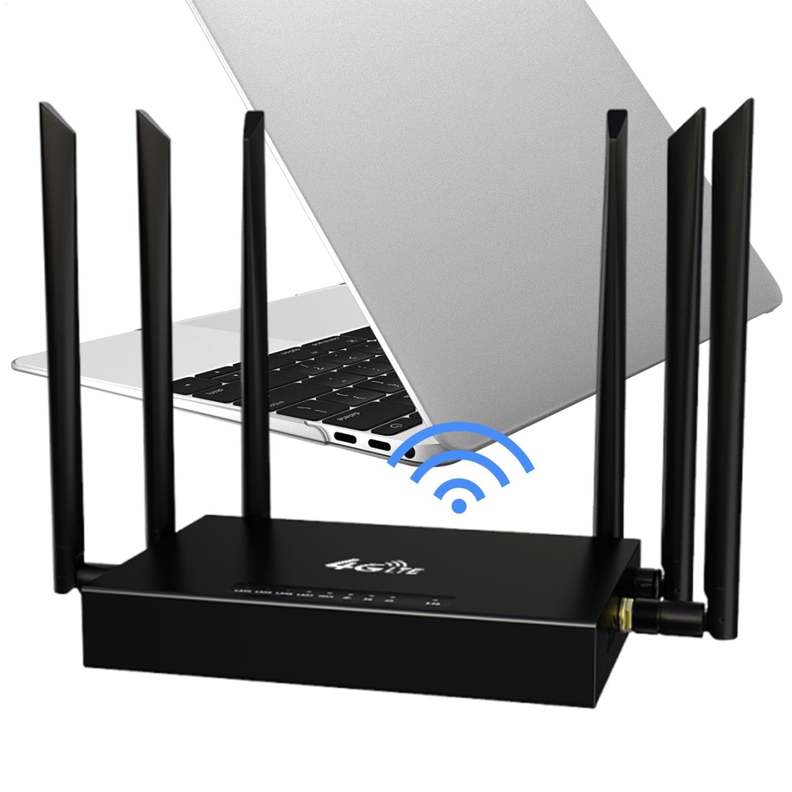 Routeur WiFi Haut Débit, Routeur Intelligent Internet sans Fil,Routeur Satellite Haut Débit Illimité - Routeur WiFi Plug Play pour Ordinateur Portable Et Téléphone Fonctionnant dans Le Désert,