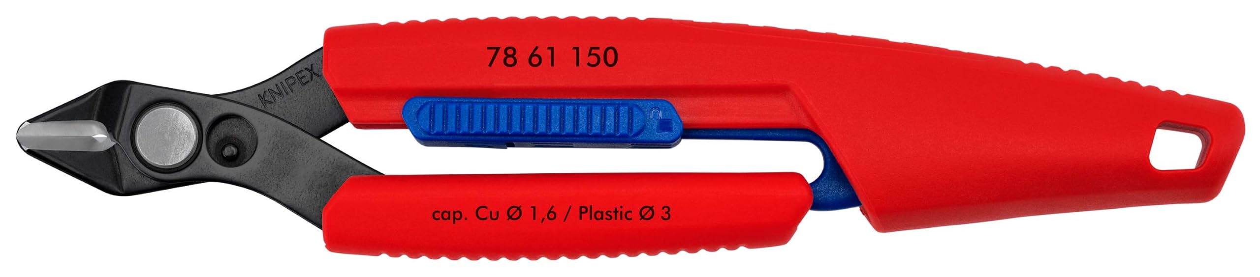 KNIPEX Slim Knips Feinschneidezange, 78 61 150 | schlagfestes Kunststoffgehäuse 157 mm
