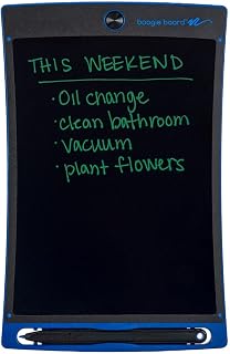Boogie Board Jot 8.5" Reusable LCD Writing Tablet with Stylus, Instant Erase, Magnets & Kickstand - Blue eWriter for Notes & Drawing