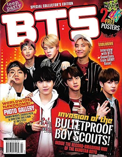 TEEN PARTY Magazine BTS SPECIAL COLLECTOR'S EDITION, Bangtan Boys RM, Jin, Suga, J-Hope, V, Jimin and Jungkook Single Issue Magazine – January 1, 2018