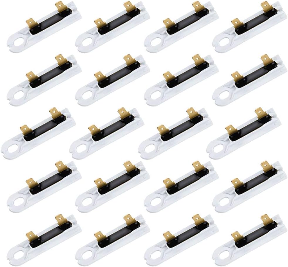 (𝙐𝙥𝙜𝙧𝙖𝙙𝙚𝙙) 3392519 Dryer Thermal Fuse Replacement Part for Whirl-pool & Ken-more Dryers by AMI PARTS- Replaces 3388651, 694511, 80005, WP3392519VP (20pcs)