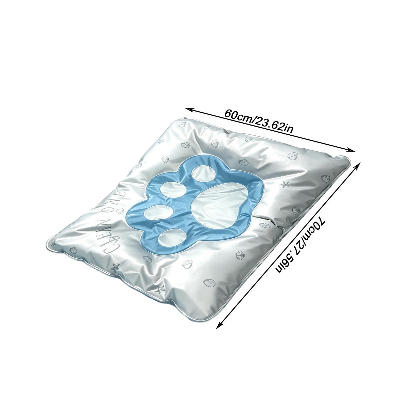 Tapis de niche en gel rafraîchissant pour chiens 70 x 60 cm lavable