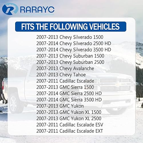 Miniatura 2 de Kit de manija de puerta interior  para Chevy Silverado, Tahoe, Avalanche, GMC Sierra, Yukon, Yukon XL, Cadillac Escalade 2007-2014  Reemplaza, lado