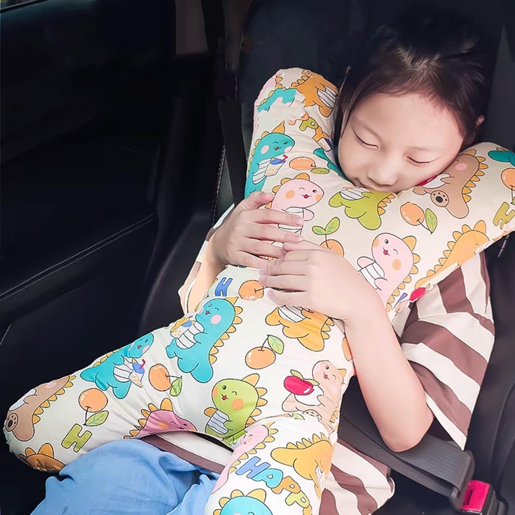 Car Travel Pillow for Kids Adults X-Shaped Car Sleeping Head Support Soft Neck Pillow Head and Body Support Travel Pillow Cushion for Car Seat Pillow Car Aircraft Travel Pillow Headrest for Road Trips image 5