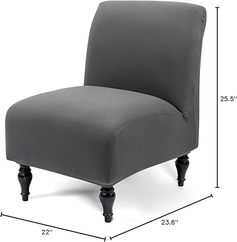 Miniatura 8 de Liykimt Funda para silla sin brazos, tela extraíble elástica de elastano extraíble para silla sin brazos, fundas protectoras de muebles para sala de