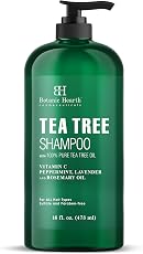 Botanic Hearth Tea Tree Shampoo, Vitamin C, Peppermint, Lavender And Rosemary Oil, Fights Dandruff And Dry Scalp, 16 Fl Oz