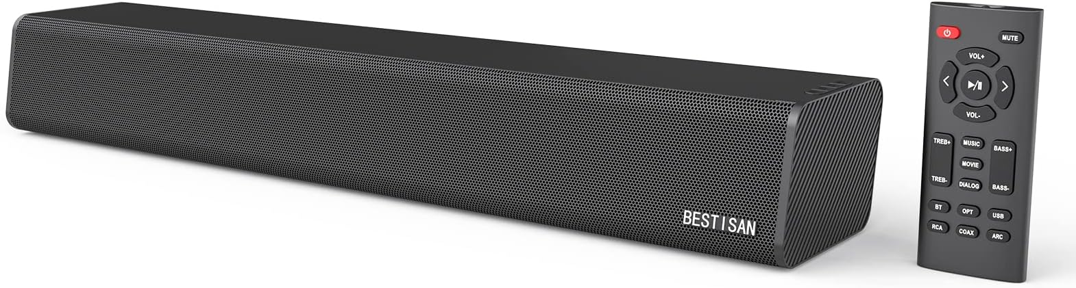 100 watts 32 inch sound bar sepaker with subwoofer output port