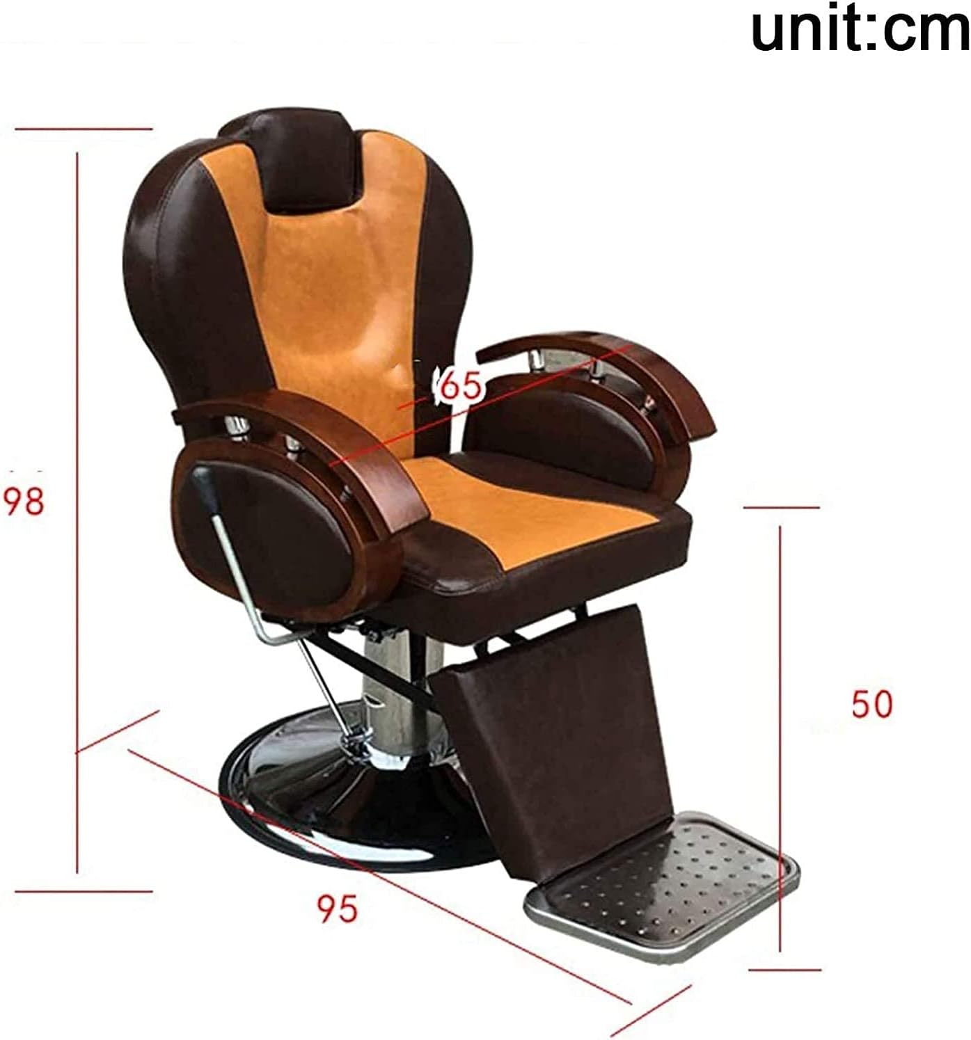 Salon Recliner Salon Hairdressing Chair Heavy-Duty Barber Chair 360-Degree Rotatable and Liftable Shaving Chair Tattoo Chair for Salon Beauty Equipment