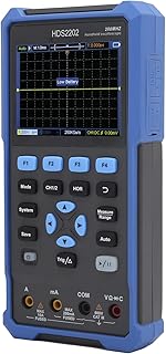 Multimeter, Handheld Oscilloscope, 200MHz Bandwidth, USB Type C, Large Test Range, 1GSa/s Sampling Rate, Easy Operation, High Accuracy for Measurement