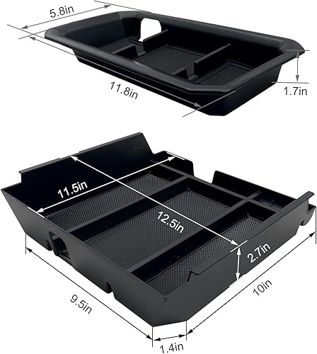 Miniatura 5 de Organizador de consola central, organizador de tablero compatible con accesorios Toyota Tundra 2022 2023 2024 2025