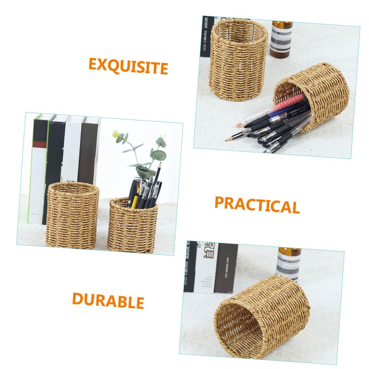 3 Portalápices De Tela Para Escritorio, Contenedor Para Guardar Bolígrafos, Porta Lápices De Escritorio, Porta Lápices De Tela Para Escritorio, Porta Bolígrafos De Sobremesa,