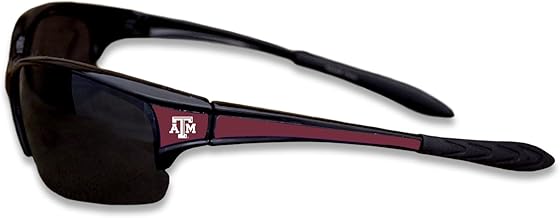 Black Sports Elite Style Sunglasses with Logo on the Corners