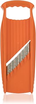 قطاعة خضروات Borner Wave/Gaufrel XXL PowerLine، قطاعة خضروات مموجة، قطاعة وافل مموجة، مبشرة بطاطس للبطاطس المشوية باللون البرتقالي