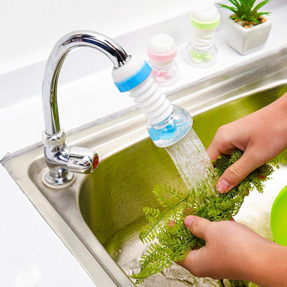 GION 360 Degree Plastic Water Faucet/Pipe Adjustable Nozzle Sprinkler with Extender, Water Filter Faucet Tap Nozzle with Clip for Kitchen Sink (1Pcs)-image-19