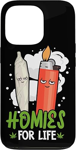 Vista 22 de Funda para iPhone 14 Plus Homies For Life Marihuana Weed Cannabis 420