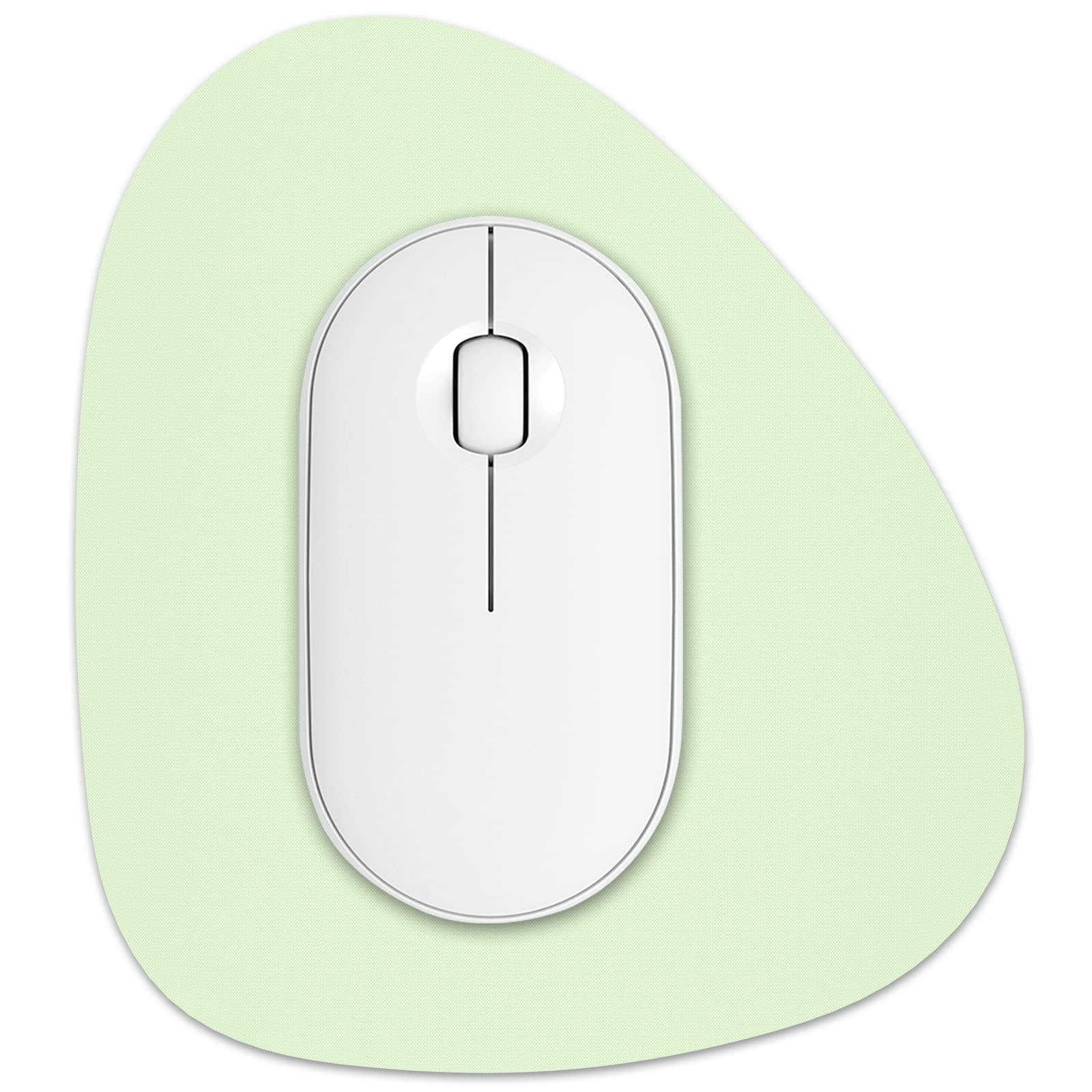 Rimilak Small Mouse Pad 6 x 7 Inch, Irregular Mini Mouse Pad with Non-Slip Rubber Base, Waterproof Compact Mouse Mat for Laptop Computer Wireless