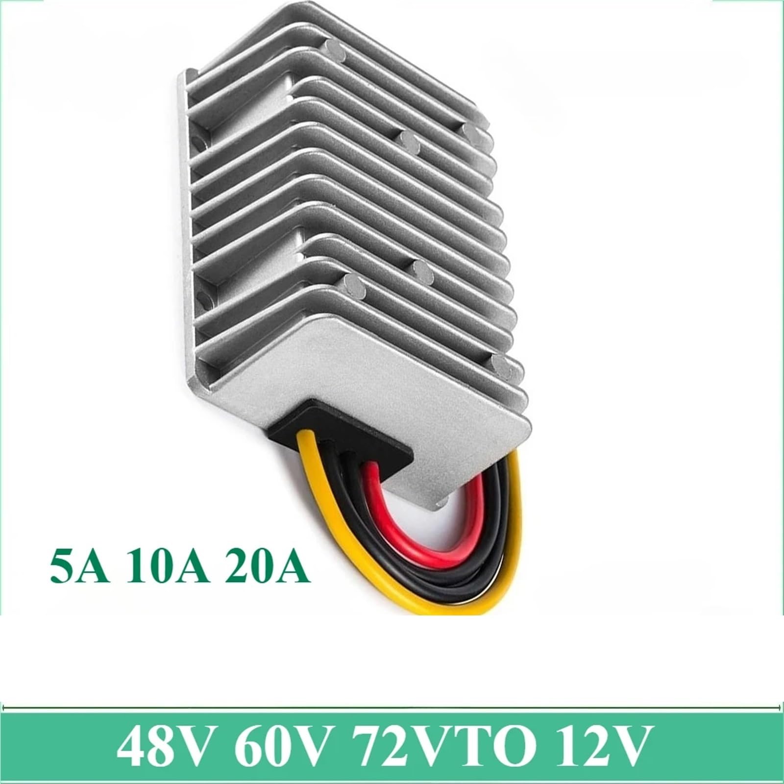 40V-90V to 12V 5A 10A 20A60V72V80V to 12V DC DC Step Down Converter Stabilizer Reducer Module Power Supply Unit Scooter(40-90V to 13.8V 10A)