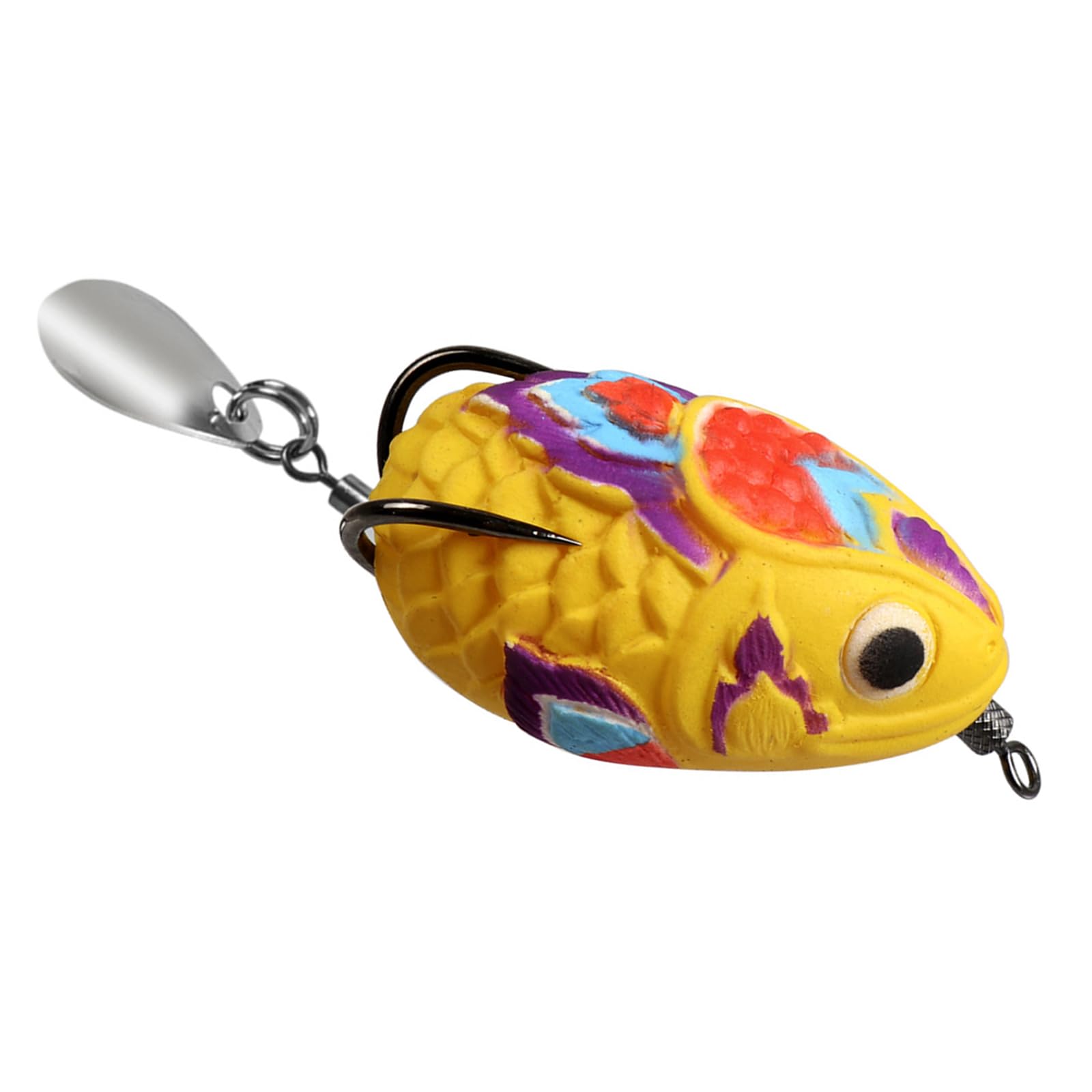 Frogs Lures for Blackfish Baits 4.5cm 11g PVC Fishing Simulated Frogs Baits with Double Hook & Snakehead Fishing Lure with Strong Hook : Sports & Outdoors