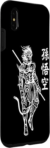 Vista 27 de iPhone 12 mini Sun Wukong Monkey King Caracteres chinos Cartas caso
