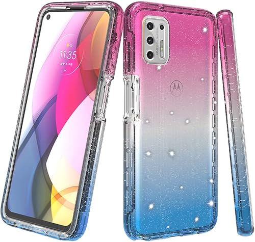 Miniatura 4 de Funda de cuerpo completo diseñada para Motorola Moto G Stylus 2021, con protector de pantalla integrado, absorción de golpes, antiarañazos,