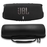 Charge 5 Waterproof Portable Speaker with Built-in Powerbank and gSport Carbon Fiber Case &lpar;Black&rpar;