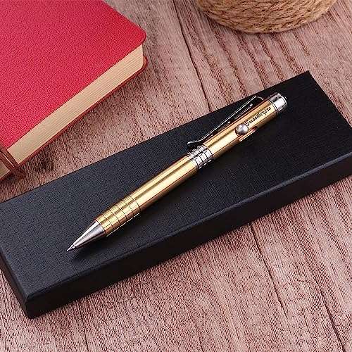 SMOOTHERPRO Solid Brass Bolt Action Pen Ballpoint Pen Compatible with Parker Refill for EDC Signature Office School Business Color Retro Black (SPR138BK) - Image 4