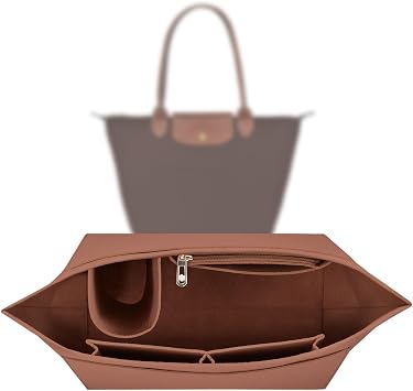 Organiser for Longchamp Bag - Multi-Pocket Felt Handbag Insert for L Pliage, Purse Wallet Organizer