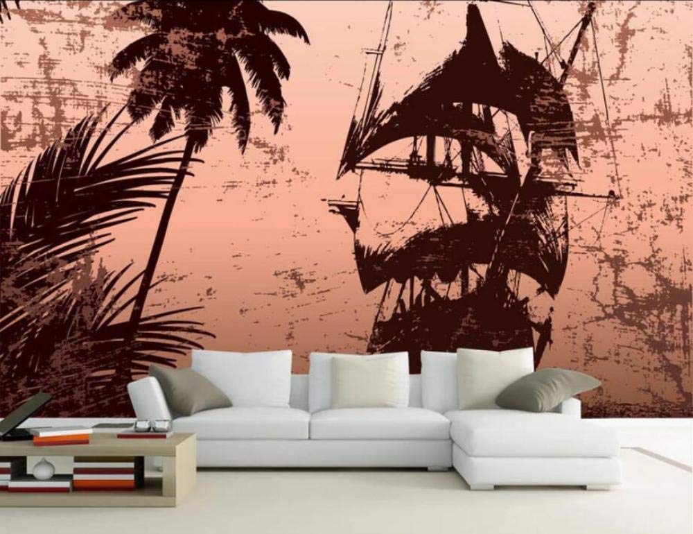Papier peint personnalisé rétro style européen salon 300x210 cm