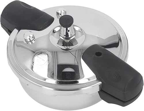 Miniatura 7 de Olla a presión de 1.8L, cocina segura varios alimentos, alta dureza, acero inoxidable, mini olla a presión, resistencia ácida a álcali para cocina