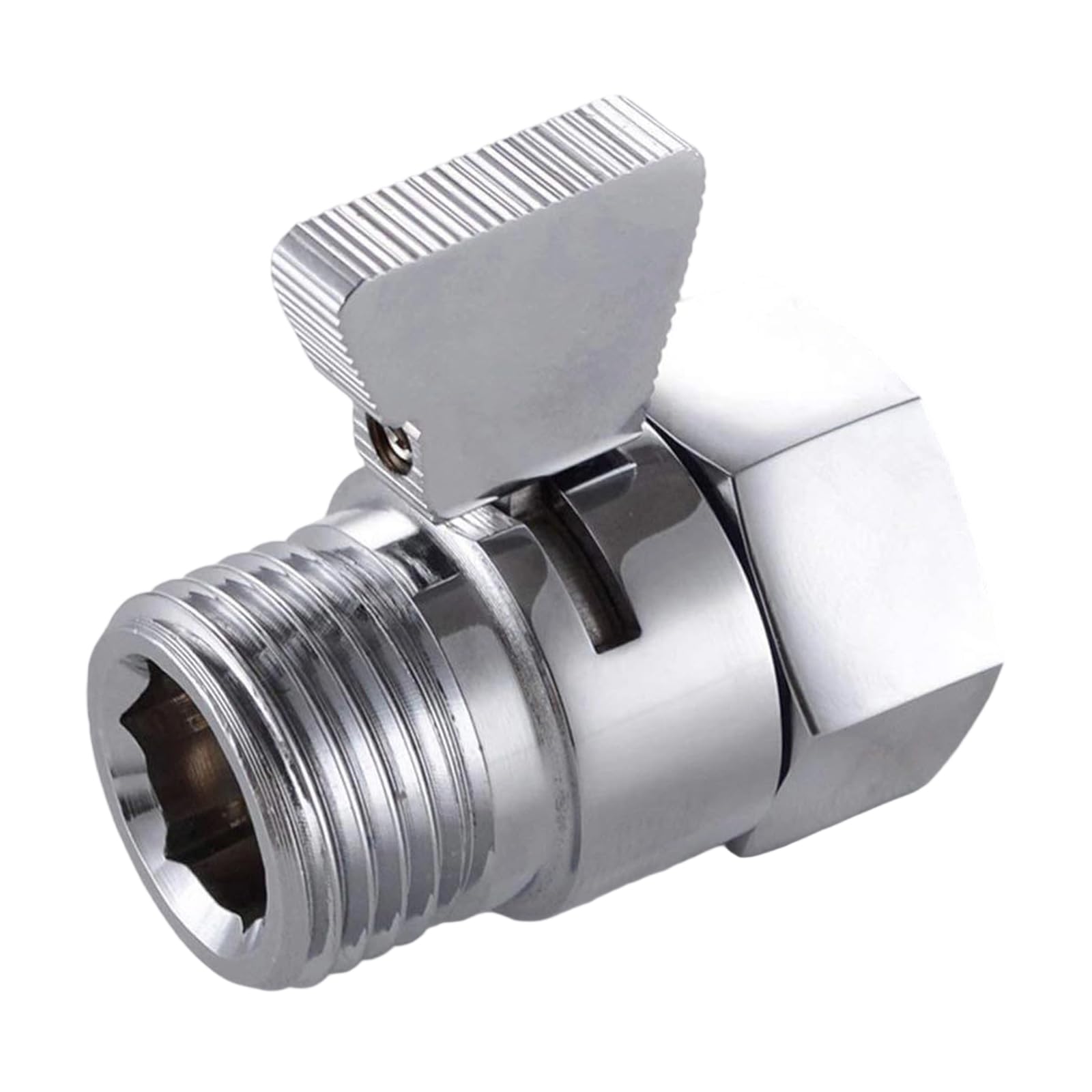Strong Polishes Chrome Shower Pause Valves G1 / 2 with Brass Construction Ideal for Water Conservation in Bathrooms Water Saving Shower Valves Levers