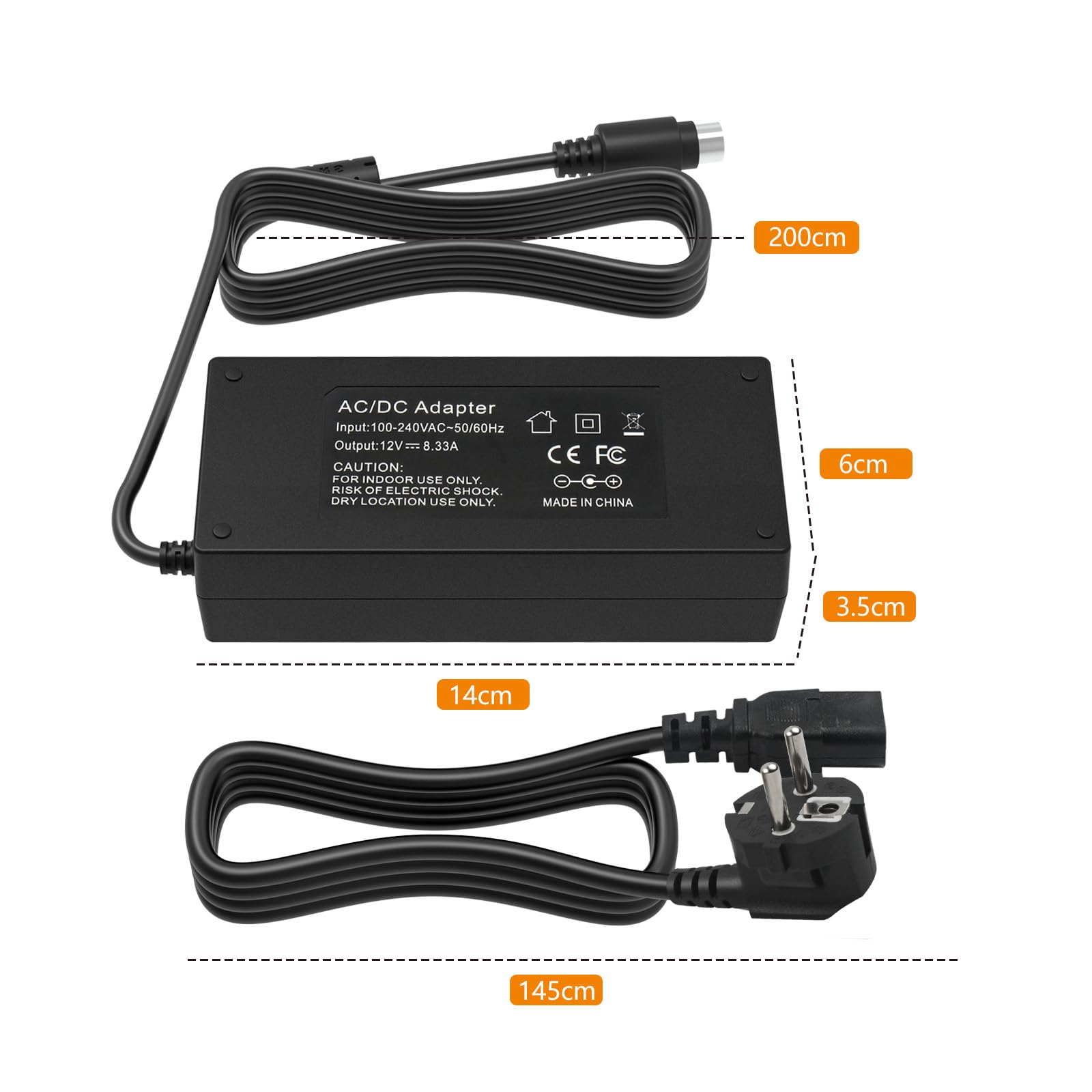 Guy-Tech Adattatore AC/DC Compatibile Con Synology DiskStation DS213 DS213j DS213AIR DS213 Disk Station 2-Bay NAS Server Cavo Di Alimentazione Spina EU - Foto 5