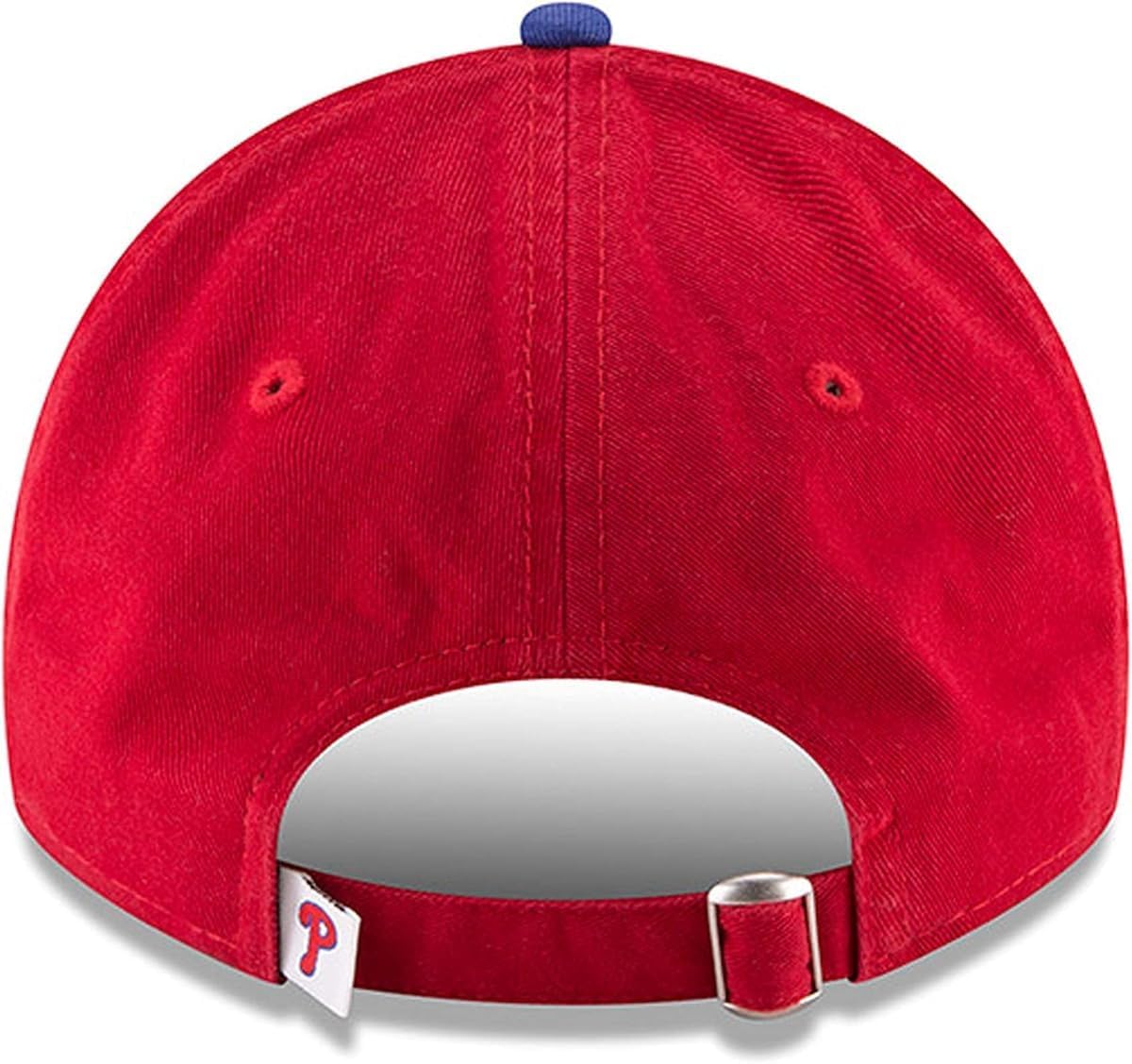 New Era MLB Core Classic 9TWENTY Home Team Color Adjustable Hat Cap One Size Fits All (US, Alpha, One Size, Philadelphia Phillies Red) - Image 4