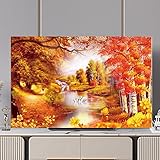 FACILE DA PULIRE E CONVENIENTE: la copertura della TV adotta un design facile da pulire, che può essere lavato e mantiene l'aspetto fresco, rendendo il lavoro di pulizia più comodo e veloce per gli utenti.