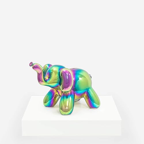 Miniatura 5 de Made By Humans Banco de dinero con globos, elefante bebé, regalo único de alcancía para niños y adultos geniales, color dorado