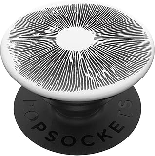 Mycology Mycologist Magic Mushroom Spore Print Fungi White PopSockets PopGrip: Swappable Grip for Phones & Tablets