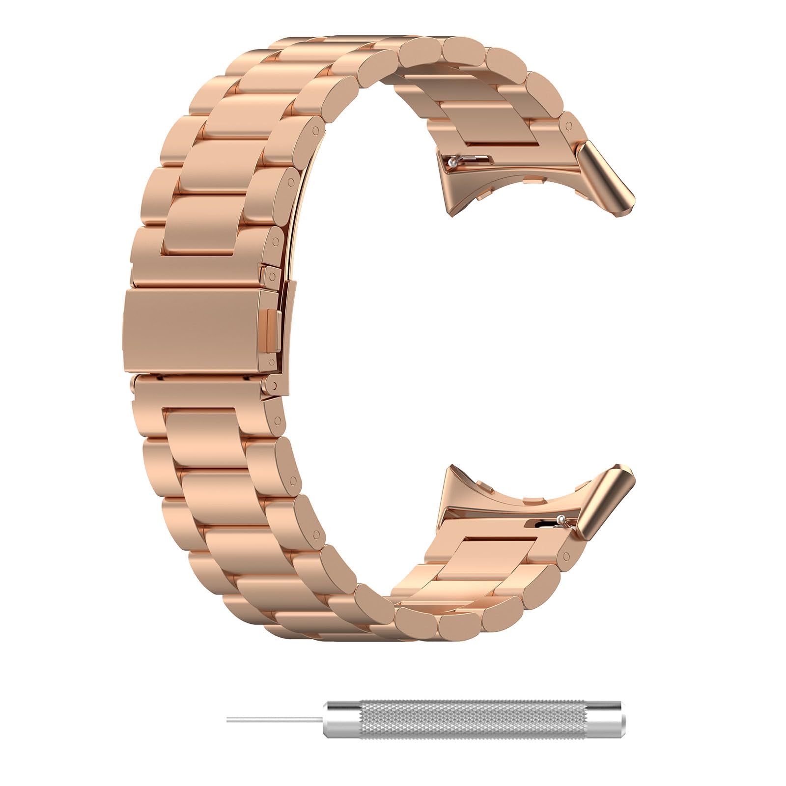 Bracelet montre connectée 3 acier inoxydable universel 41mm 45mm maillons métalliques