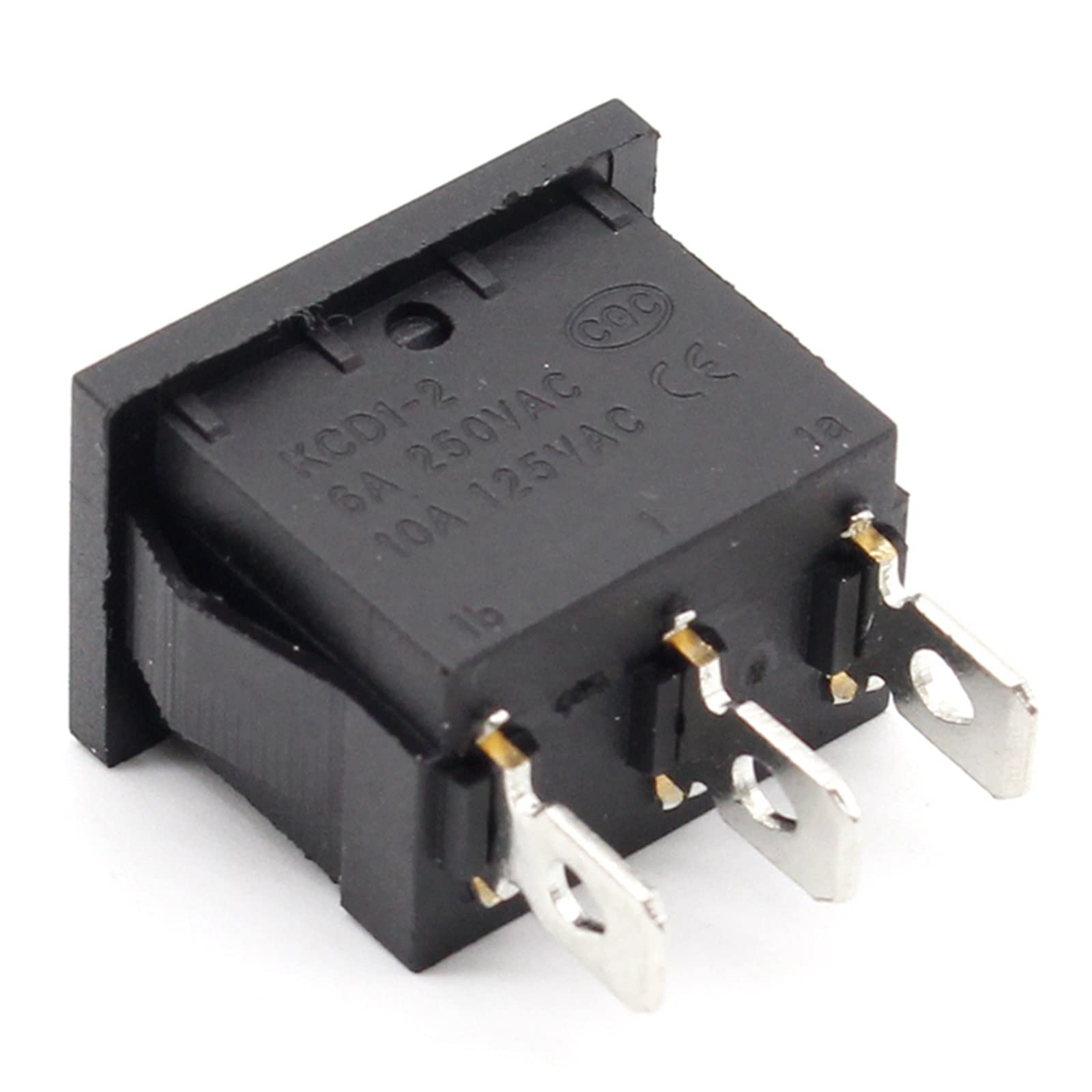 5pcs Rocker Switch Momentary (ON)-Off-(ON) 3pins